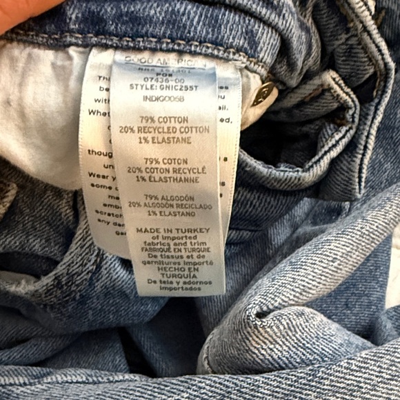 * GOOD AMERICAN * Classic Blue Denim Jeans 27/4 - Picture 4 of 11
